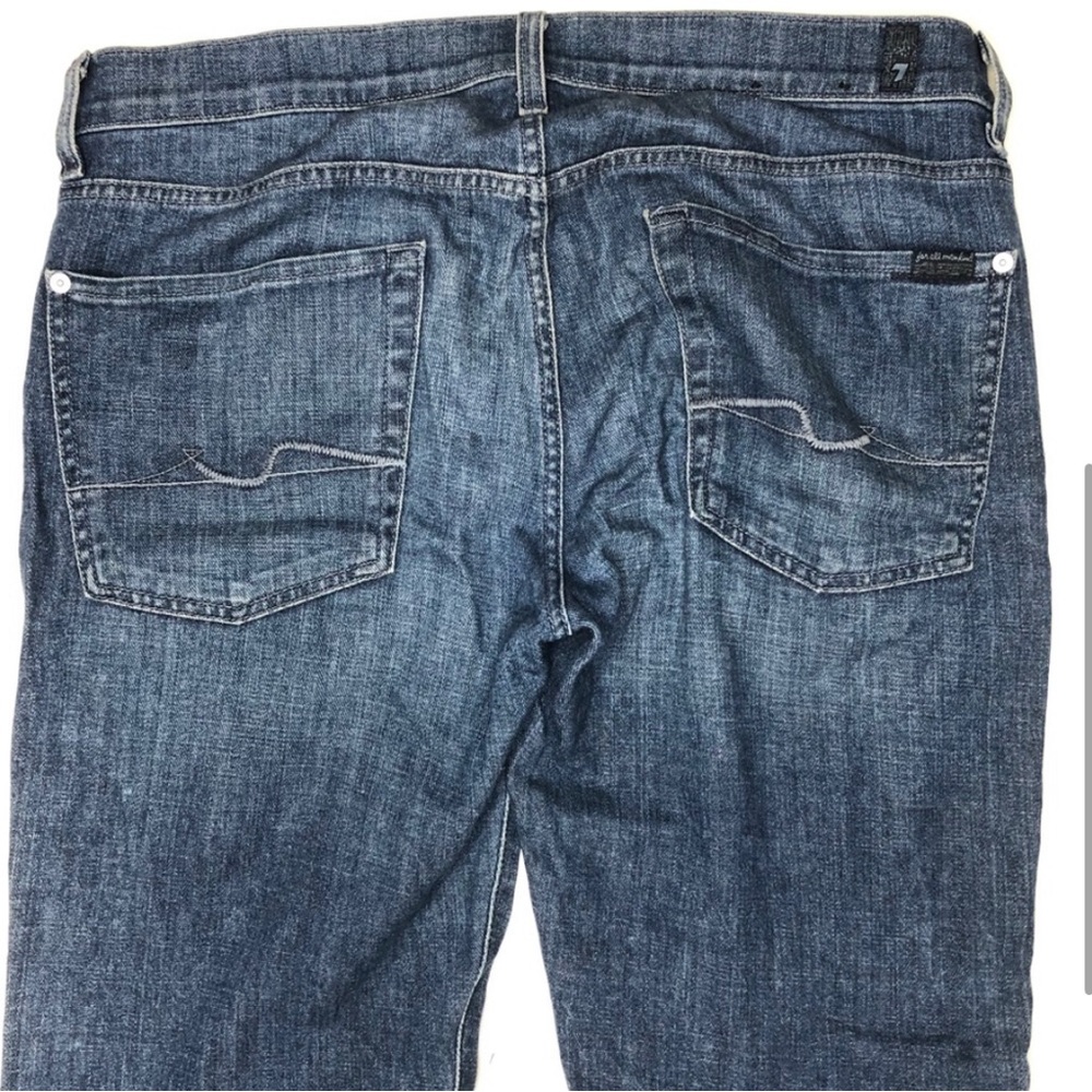 7FAM Slimmy Men’s Denim Blue Jeans Straight Leg 33